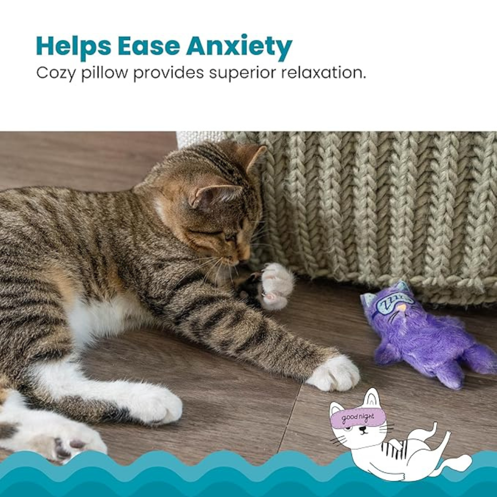 Ultimate Calming Cat Pillow Anxiety Relief Toy, Soft Plush Toy for Relaxation & Sleep,  Anxiety Relief Snuggle Pillow & Warm Companion