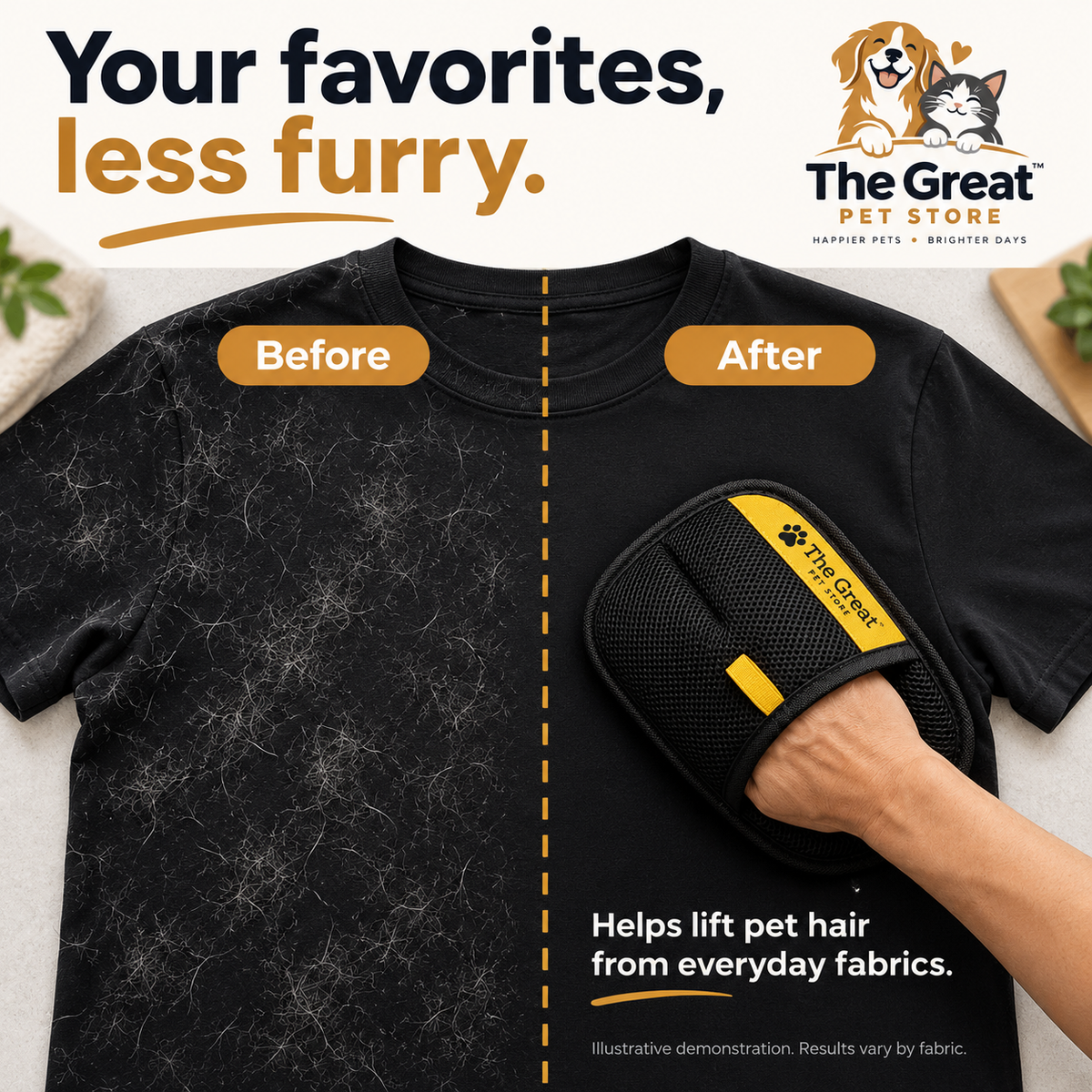 The Great Pet Hair Eraser Glove™